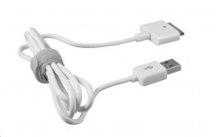 KABEL - USB NA 30 PIN - IPHONE 4G/4S 1M BÍLÝ