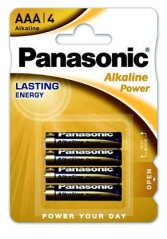 BATERIE AAA PANASONIC LR03APB/4BP ALKALINE POWER 4ks
