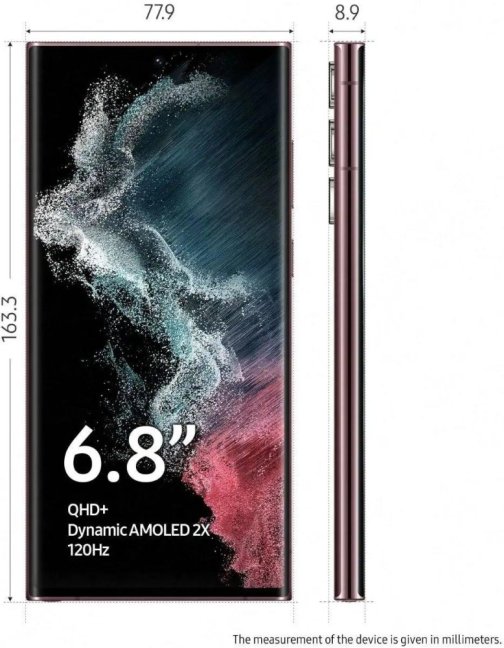 Samsung Galaxy S22 Ultra 5G S908B 12GB/256GB Dual SIM Burgundy zánovní telefon 100 % stav