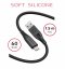 DATOVÝ KABEL SWISSTEN SOFT SILICONE USB / LIGHTNING 1,5 M 30W ČERNÝ
