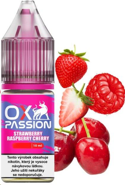 LIQUID OXVA OX PASSION SALTS STRAWBERRY RASPBERRY CHERRY 10ML - 20MG LIQUID OXVA OX PASSION SALTS STRAWBERRY RASPBERRY CHERRY 10ML - 20MG