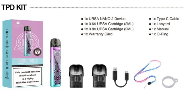 Lost Vape Ursa Nano 2 - Pod Kit - Classic Brown