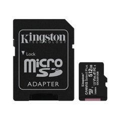 Kingston paměťová karta 512GB Canvas Select Plus microSDHC 100R A1 C10 Card  + ADP