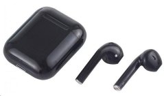Bluetooth bezdrátová sluchátka i7s TWS černé