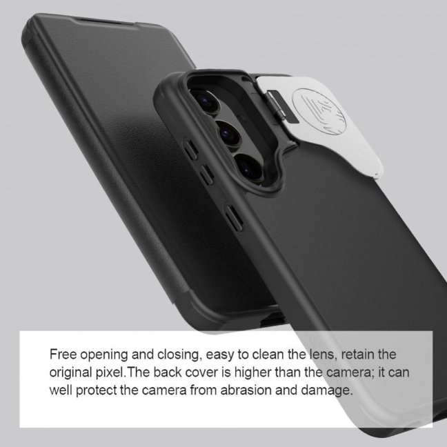 Nillkin Qin Book Prop Pouzdro pro Samsung Galaxy S24 Black