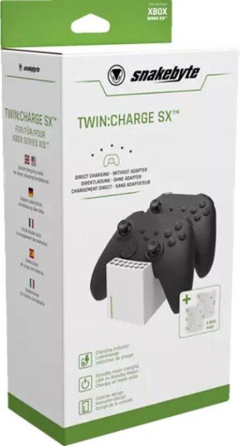 SnakeByte nabíječka Twin: Charge SX pro XBox Series X bílá