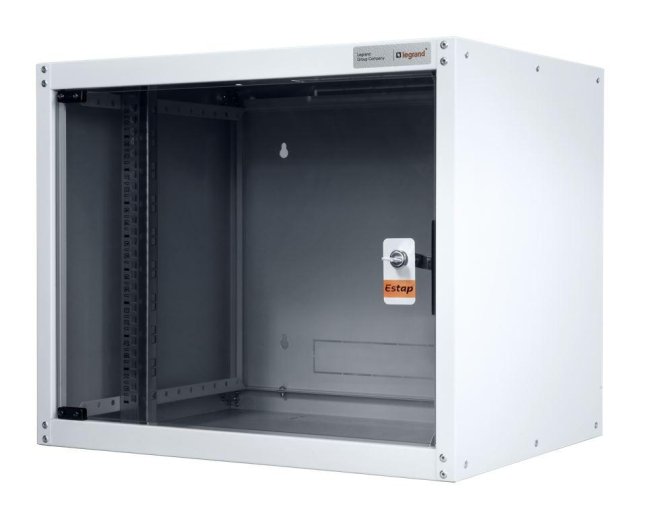 Legrand EvoLine 19" nástěnný datový rozvaděč 20U, 600x450mm, 65kg, skleněné dveře