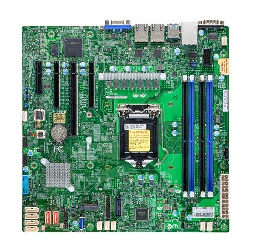 SUPERMICRO MB LGA1200 (Xeon E-2300), C252, 4xDDR4, 6xSATA3, M.2, 4xPCIe4.0 (x8, 2 x4, x2), VGA, 2x LAN, IPMI