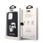 Karl Lagerfeld PU Saffiano Karl and Choupette NFT Zadní Kryt pro iPhone 14 Pro Black