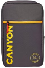 CANYON CSZ-02 batoh pro 15.6" notebook, 20x25x40cm, 20L, příruční zavazadlo, šedá