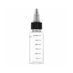 Prázdná lahvička Twist uzávěrem a ryskou 30ml