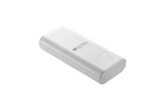 CANYON powerbanka PB-103, 10000mAh Li-poly, Input 5V/2A, Output 5V/2.1A, Smart IC, USB kabel 0.25m, bílá