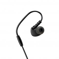 CANYON Bluetooth Sluchátka sportovní s mikrofonem, 0.3m kabel, černé