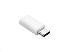 Adapter micro USB/USB-C - bílá/white
