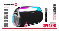 SWISSTEN BLUETOOTH REPRODUKTOR HARMONY 300W ČERNÝ