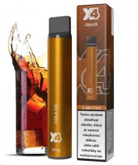 X4 Bar - jednorázová cigareta - 20mg - Cola ICE (Chladivá kola)
