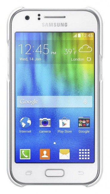 EF-PJ100BWE Samsung Protective Pouzdro White pro Galaxy J1 (EU Blister)