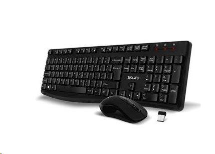 Bezdrátový set 2v1 klávesnice a myši EVOLVEO K1050