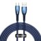 BASEUS GLIMMER CABLE – USB NA TYP C – 100W 2 METRY, BLUE