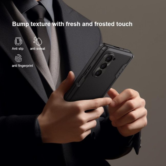 Nillkin Super Frosted FOLD Stand Zadní Kryt pro Samsung Galaxy Z Fold 5 Deep Green