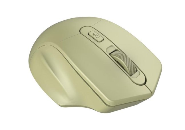 CANYON myš optická bezdrátová MW-15GO, nastavitelné rozlišení 800/1200/1600 dpi, 4 tl, USB reciever, zlatá