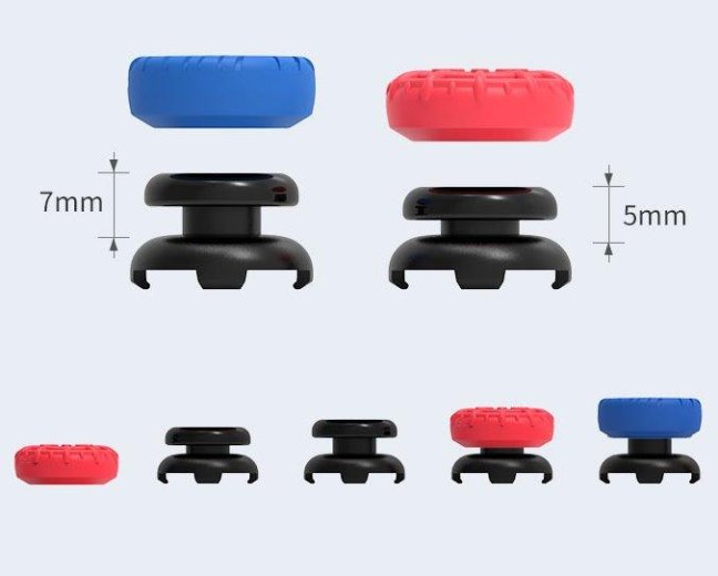 iPega P5029 Silikonové Krytky Ovládacích Páček pro PS5/PS4 4ks Red/Blue