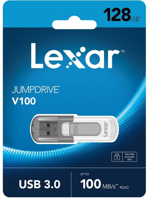 Lexar flash disk 128GB  - JumpDrive V100 USB 3.0