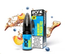 RIOT X Salt Blueberry & Peach Fizz (Borůvka a broskvová limonáda) 10ml 5mg