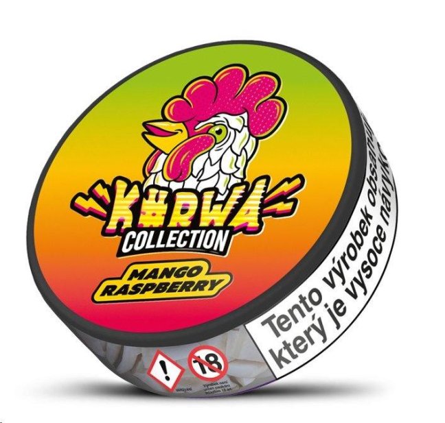 Kurwa Collection - Mango Raspberry (Mango, Malina) Nikotinové sáčky