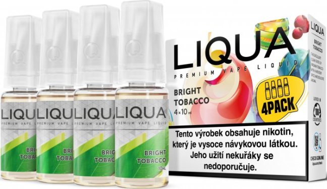 Liqua 4x10ml Bright Tobacco 12mg