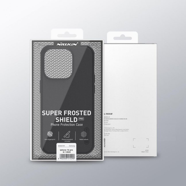 Nillkin Super Frosted PRO Zadní Kryt pro Apple iPhone 14 PRO Black (Without Logo Cutout)
