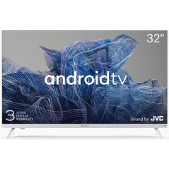 KIVI - 32', HD, Google Android TV, White, 1366x768, 60 Hz, Sound by JVC, 2x8W, 33 kWh/1000h , BT5, HDMI ports 3