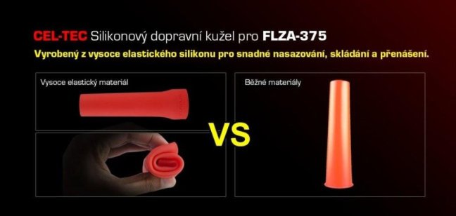CEL-TEC Dopravní kužel pro FLZA-375 silikonový