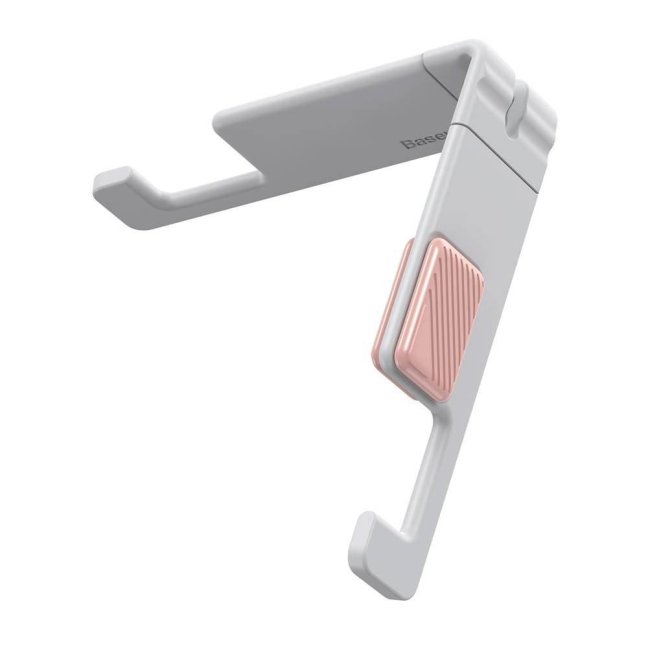 Baseus Tool Universal phone holder Lets go Portable and adjustable Mini White/Pink