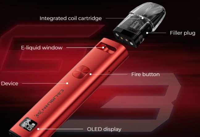 Uwell Caliburn G3 elektronická cigareta 900mAh Silver 1ks