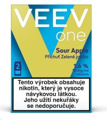 VEEV ONE náplně Sour Apple 1,6% 2x2ml (18 mg)