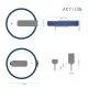 Akyga lithiová baterie CR2032 HP2C Li-MnO2 3V/210mAh 2-Pin