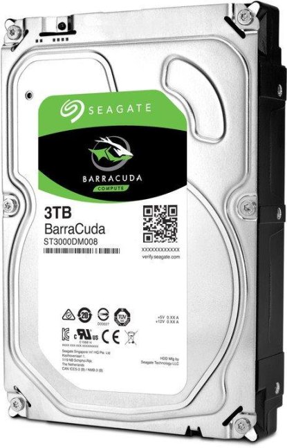 Seagate HDD BarraCuda 3.5" 3TB - 5400rpm/SATA-III/256MB