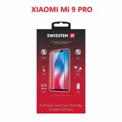 SKLO SWISSTEN FULL GLUE, COLOR FRAME, CASE FRIENDLY XIAOMI Mi 9T PRO ČERNÉ