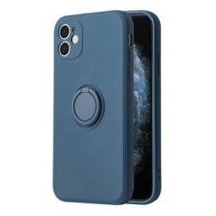 Vennus Silicone Ring Case Samsung Galaxy S22 Ultra Blue