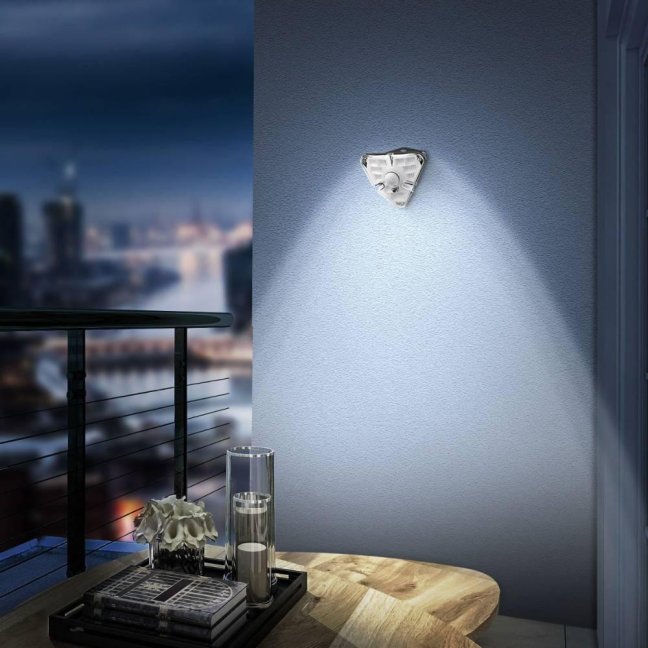 Baseus Home Energy Collection Series Solar Human Body Induction Wall Lamp Triangle Black