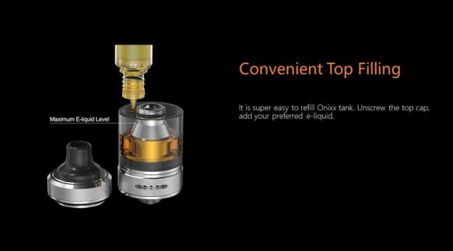 Aspire Onixx - Clearomizer - 2ml (Stainless Steel)