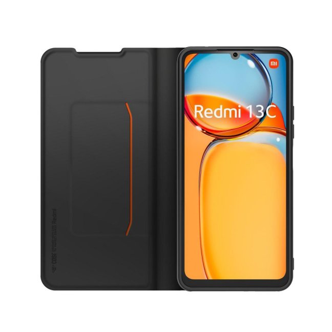 Made for Xiaomi Book Pouzdro s Poutkem pro Xiaomi Redmi 13C Black