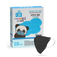Dětský respirátor FFP2 NR černý 1ks/bal po expiraci