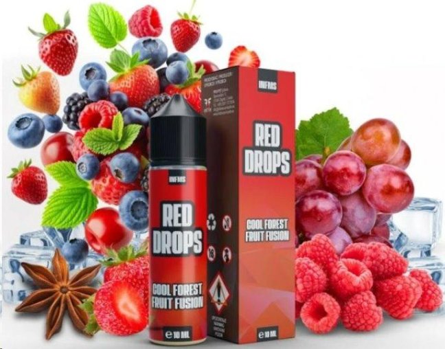 PŘÍCHUŤ INFAMOUS DROPS S&V 10ML RED DROPS