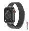 SWISSTEN ŘEMÍNEK PRO APPLE WATCH MILÁNSKÝ TAH 42 / 44 / 45 / 49 mm ČERNÝ