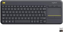 Logitech Wireless Touch Keyboard K400 Plus - EMEA - Czech layout - Black