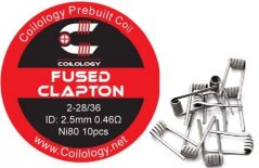 COILOLOGY FUSED CLAPTON PŘEDMOTANÉ SPIRÁLKY NI80 0,46OHM 10KS