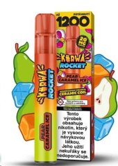 Kurwa Rocket - Jednorázová e-cigareta- 20mg - Pear Caramel Ice