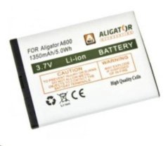 Aligator baterie A600/A670/610/620/430/680, Li-Ion 1350 mAh